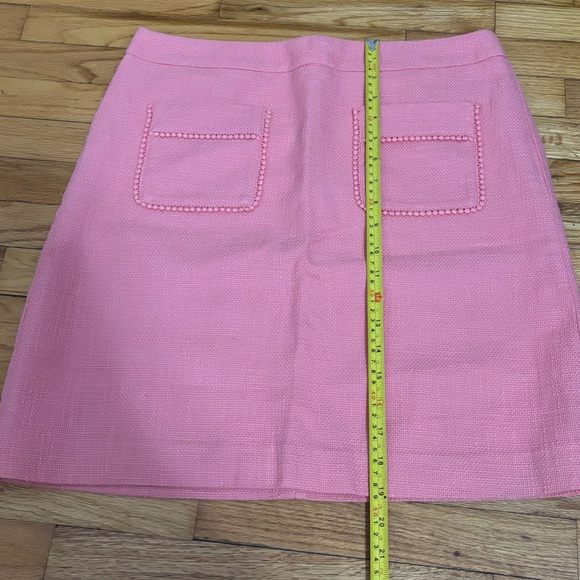 LOFT Pink Front Pocket Tweed Mini Skirt - Picture 3 of 8
